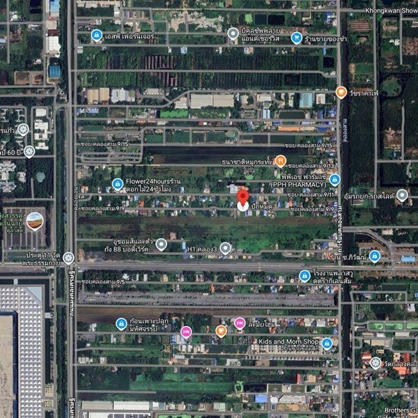 ขายที่ดินซอยคลองสาม 9/9 พื้นที่ 104 ตร.ว. สี่เหลี่ยมผืนผ้าสวย บรรยากาศ เงียบสงบ เป็นส่วนตัว โทร 0925519322